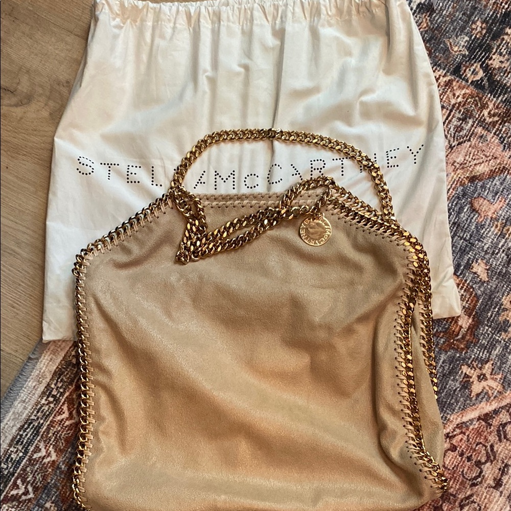 Stella McCartney Tan Tote with Gold Chain